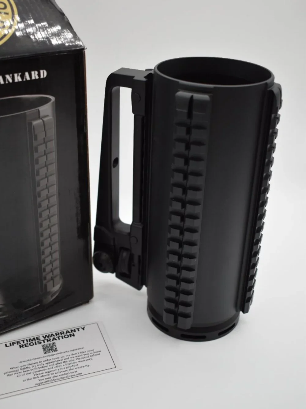 Old Southern Brass Combat Tankard Tactical Beer Mug Black Aluminum Life Warranty